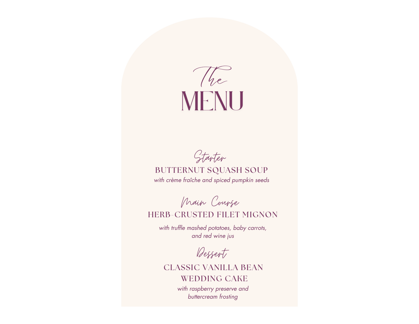 Bundle “The Star” | Custom Menu + Place Card + Drink Tag + FREE SHIPPING