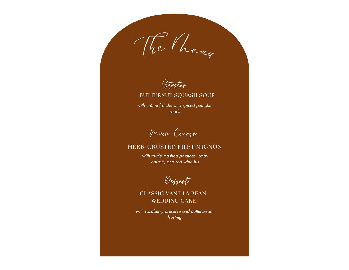 Bundle “The Arc” | Custom Menu + Drinks Menu + Place Card + Drink Tag + FREE SHIPPING