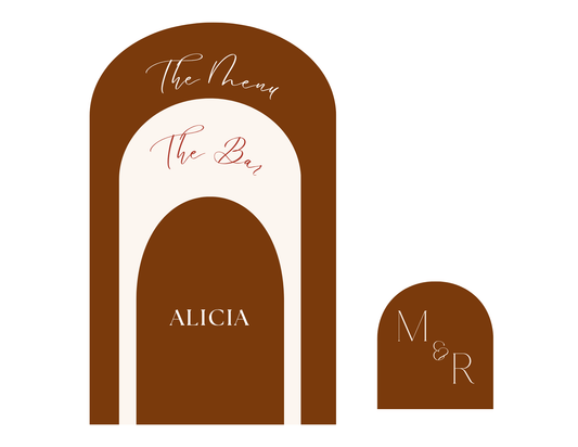 Bundle “The Arc” | Custom Menu + Drinks Menu + Place Card + Drink Tag + FREE SHIPPING